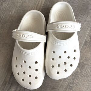 Classic Crocs White Big Kids Size Junior Size 3